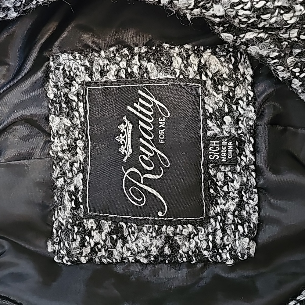 Royalty for Me Wool Blend PeaCoat. Small - Picture 6 of 7
